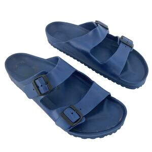 Birkenstock Arizona Eva Navy Blue Rubber Slide Sandals Men’s Size 13 Preowned
